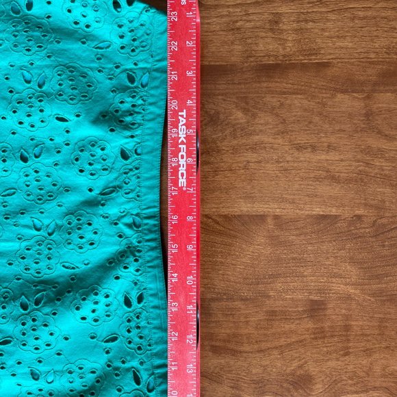Boden Green Eyelet A-line skirt, NWT - Picture 4 of 8